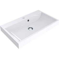 Miraggio Varna 0000256 Умывальник врезной прямоугольный 69x41 см, белый глянец, Доступные размеры: 69 x 42, Технология производства: Miramarble, Цвет производителя: белый глянец, фото 