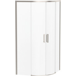 Душова кабіна Volle Solo 1010.114502 (90x90 см, скло прозоре, профіль нікель), фото 