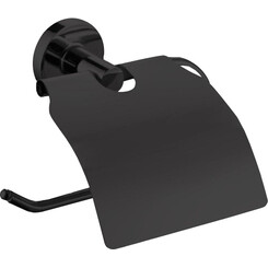 Держатель для туалетной бумаги Volle Ronda 2535.240104 de la noche (черный матовый, с крышкой), фото 