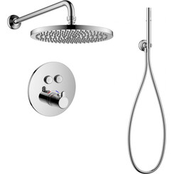 Термостатическая душевая система скрытого монтажа Imprese Smart Click ZMK101901213 (ZMK101901237+ZMK101901214+ZMK101901215), Цвет производителя: хром, фото 