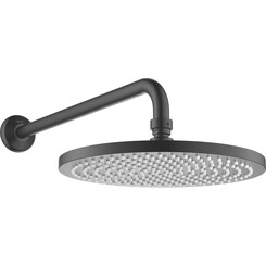 Верхний душ Imprese Smart Click ZMK101901217 (черный матовый, однорежимный, с кронштейном), фото 