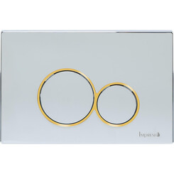 Клавиша смыва Imprese i-Frame i7117PC (хром/золото), фото 