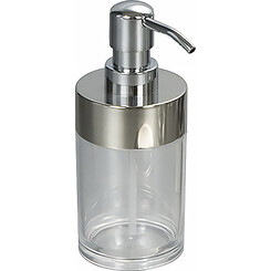 Дозатор для жидкого мыла RJ Warsaw RJAC022-02NI (прозрачный/нержавейка, настольный), фото 