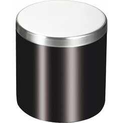 Косметический контейнер RJ Wroclaw RJAC024-05BL (черный матовый/нержавейка, настольный), фото 