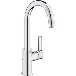 Змішувач для умивальника Grohe QuickFix Start L-Size 24203002 (високий, з донним клапаном), Колір виробника: хром, фото 