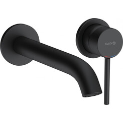 Внешняя часть смесителя для раковины Kludi Bozz 382453976 (черная матовая), фото 