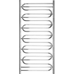 Водяна рушникосушарка Navin Ілюзія 00-011020-5011 (500x1100), Доступні розміри: 500 x 1100, Колір виробника: хром, Підключення рушникосушарки: нижнє, фото 