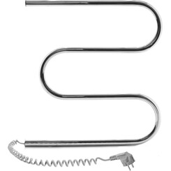 Электрический полотенцесушитель Navin Змеевик 10-000100-5050 (500x500, левый), Доступные размеры: 500 x 500, Цвет производителя: хром, Подключение полотенцесушителя: левое, фото 