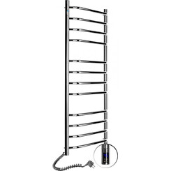 Электрический полотенцесушитель Navin Блюз Sensor 10-006133-4812 (480x1200, левый, сенсорный, с таймером), Доступные размеры: 480 x 1200, Цвет производителя: хром, Подключение полотенцесушителя: левое, фото 