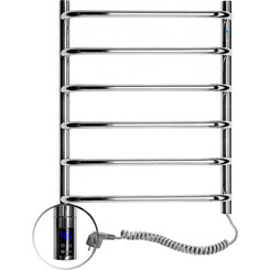 Электрический полотенцесушитель Navin Симфония Sensor 10-009033-4860 (480x600, правый, сенсорный, с таймером), Доступные размеры: 480 x 600, Цвет производителя: хром, Подключение полотенцесушителя: правое, фото 