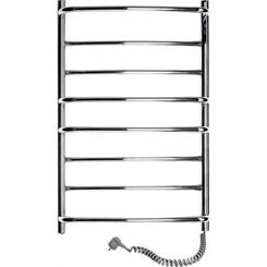 Электрический полотенцесушитель Navin Омега 10-015020-5380 (530x800, правый), Доступные размеры: 530 x 800, Цвет производителя: хром, Подключение полотенцесушителя: правое, фото 