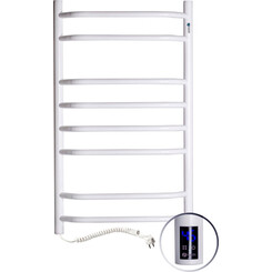 Электрический полотенцесушитель Navin Блюз Sensor 12-006133-4880 (480x800, белый глянец, левый, сенсорный, с таймером), Доступные размеры: 480 x 800, Цвет производителя: белый глянец, Подключение полотенцесушителя: левое, фото 