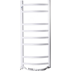 Электрический полотенцесушитель Navin Камелия 12-007030-3680 (360x800, белый глянец, правый), Доступные размеры: 360 x 800, Цвет производителя: белый глянец, Подключение полотенцесушителя: правое, фото 