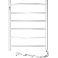 Электрический полотенцесушитель Navin Камелия 12-007030-4860 (480x600, белый глянец, правый), Доступные размеры: 480 x 600, Цвет производителя: белый глянец, Подключение полотенцесушителя: правое, фото 