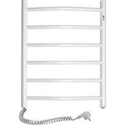 Электрический полотенцесушитель Navin Камелия 12-007130-4860 (480x600, белый глянец, левый), Доступные размеры: 480 x 600, Цвет производителя: белый глянец, Подключение полотенцесушителя: левое, фото 