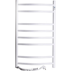 Электрический полотенцесушитель Navin Камелия 12-007130-4880 (480x800, белый глянец, левый), Доступные размеры: 480 x 800, Цвет производителя: белый глянец, Подключение полотенцесушителя: левое, фото 