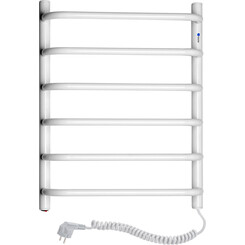 Электрический полотенцесушитель Navin Симфония 12-009030-4860 (480x600, белый глянец, правый), Доступные размеры: 480 x 600, Цвет производителя: белый глянец, Подключение полотенцесушителя: правое, фото 