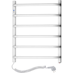 Электрический полотенцесушитель Navin Симфония 12-009130-4860 (480x600, белый глянец, левый), Доступные размеры: 480 x 600, Цвет производителя: белый глянец, Подключение полотенцесушителя: левое, фото 