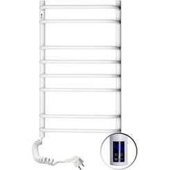 Электрический полотенцесушитель Navin Симфония Sensor 12-009133-4880 (480x800, белый глянец, левый, сенсорный, с таймером), Доступные размеры: 480 x 800, Цвет производителя: белый глянец, Подключение полотенцесушителя: левое, фото 