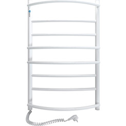 Электрический полотенцесушитель Navin Омега 12-015130-5380 (530x800, белый глянец, левый), Доступные размеры: 530 x 800, Цвет производителя: белый глянец, Подключение полотенцесушителя: левое, фото 