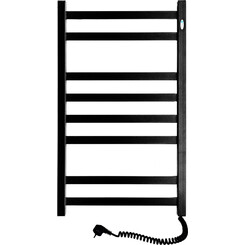 Электрический полотенцесушитель Navin Авангард 12-228050-4880 (480x800, черный муар, правый), Доступные размеры: 480 x 800, Цвет производителя: черный муар, Подключение полотенцесушителя: правое, фото 