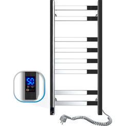 Электрический полотенцесушитель Navin Авангард Sensor 10-028053-3680 (360x800, правый, сенсорный, с таймером), Доступные размеры: 360 x 800, Цвет производителя: хром, Подключение полотенцесушителя: правое, фото 