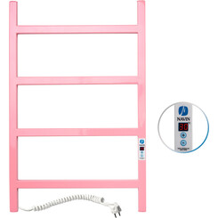Электрический полотенцесушитель Navin Nordic Pink Digital 10-941152-5080 (500x800, розовый, левый, с таймером), фото 