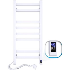 Электрический полотенцесушитель Navin Авангард Sensor 12-028153-3680 (360x800, белый глянец, левый, сенсорный, с таймером), Доступные размеры: 360 x 800, Цвет производителя: белый глянец, Подключение полотенцесушителя: левое, фото 