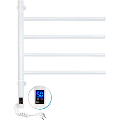 Электрический полотенцесушитель Navin Arabesque Sensor 12-123033-4860 (480x600, белый глянец, сенсорный, с таймером), Доступные размеры: 480 x 600, Цвет производителя: белый глянец, Подключение полотенцесушителя: универсальное, фото 