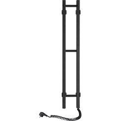 Электрический полотенцесушитель Navin Силуэт Квадро 12-217050-0110 (160x1000, черный муар, правый), фото 