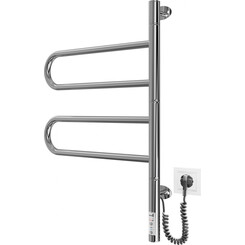 Электрический полотенцесушитель Mario Тристар-I TR 2.3.0505.11.P (4820111355631, 600x445, хром/черный матовый, с таймером), фото 