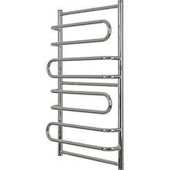 Водяной полотенцесушитель Mario Ницца 1.1.4301.01.P (4820111353248, 900x530, хром/белый глянец/черный матовый), фото 