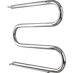 Водяна рушникосушарка Mario Змійка ∅25 1.1.2602.04.P (4820111350063, 525x500, хром/сатин/білий глянець/чорний матовий/золото/бронза, з полицею), фото 