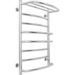 Водяной полотенцесушитель Laris Евромикс П8 71207600 (500x800, хром/белый/черный/золото/бронза, с полкой), фото 