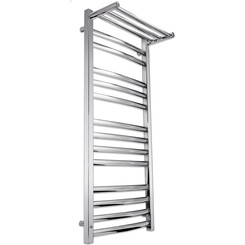 Водяной полотенцесушитель Laris Гранд П14 71207604 (500x1200, хром/белый/черный/золото/бронза, с полкой), фото 