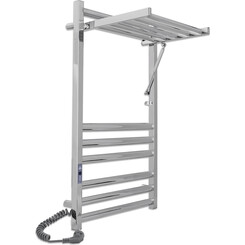 Электрический полотенцесушитель Laris Сириус П12 71207682 (500x900, хром/белый/черный/золото/бронза, левый, с полкой), фото 