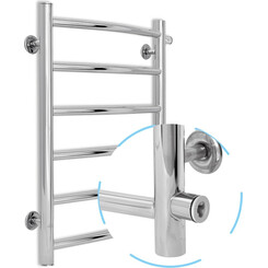 Водяной полотенцесушитель Laris Классик П6 71207591 (400x600, хром/белый/черный/золото/бронза, боковое подключение), фото 