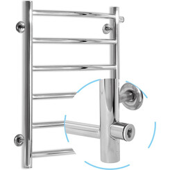 Водяной полотенцесушитель Laris Классик П6 71207280 (450x600, хром/белый/черный/золото/бронза, боковое подключение), фото 