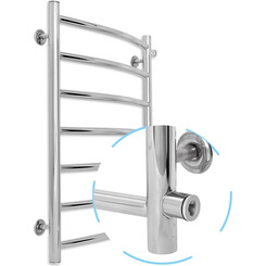 Водяной полотенцесушитель Laris Классик П7 71207594 (500x700, хром/белый/черный/золото/бронза, боковое подключение), фото 