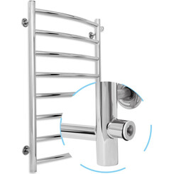 Водяной полотенцесушитель Laris Классик П8 71207284 (500x800, хром/белый/черный/золото/бронза, боковое подключение), фото 