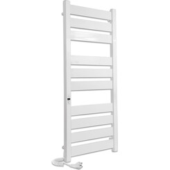 Электрический полотенцесушитель Laris Зебра Гефест Премиум ЧК10 75201079 (500x1200, белый матовый, левый), фото 