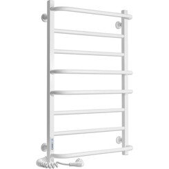 Электрический полотенцесушитель Laris Зебра Комфорт ЧК8 R3 77700094 (500x800, белый глянцевый, левый, с таймером), Доступные размеры: 500 x 800, Цвет производителя: белый глянец, Подключение полотенцесушителя: левое, фото 