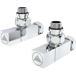 Кран угловой для полотенцесушителя Laris Luxon LX-851 71401060 (1/2"x3/4", хром/белый/черный/золото/бронза), фото 