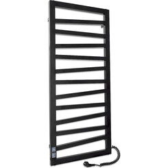 Электрический полотенцесушитель Laris Зебра Мираж ЧКЧ11 71207715 (500x1200, черный матовый, правый), Подключение полотенцесушителя: правое, фото 