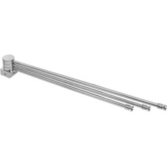 Полка для полотенцесушителя Laris ПП-450/3 Кватро 71401075 (нержавеющая сталь, поворотная, на стойку 30 мм), фото 