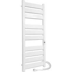 Электрический полотенцесушитель Laris Зебра Гефест Премиум ЧК10 75201080 (500x1200, белый матовый, правый), фото 