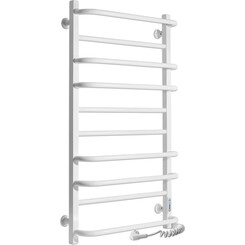 Электрический полотенцесушитель Laris Зебра Комфорт ЧК10 R3 77700091 (500x900, белый глянцевый, правый, с таймером), Доступные размеры: 500 x 900, Цвет производителя: белый глянец, Подключение полотенцесушителя: правое, фото 