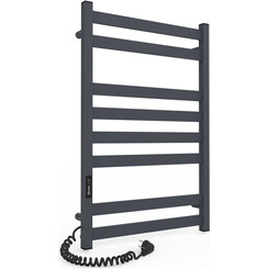Электрический полотенцесушитель Laris Зебра Кватро ЧК(ГМ)8 R3 73207767 (500x800, графит, левый, с таймером), фото 