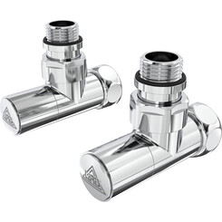 Кран угловой для полотенцесушителя Laris Luxon LX-4701 71401061 (1/2"x3/4", хром/белый/черный/золото/бронза), фото 