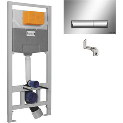 Система инсталляции для унитаза Imprese I-Frame i8120 3 в 1 (с клавишей смыва и креплением), фото 